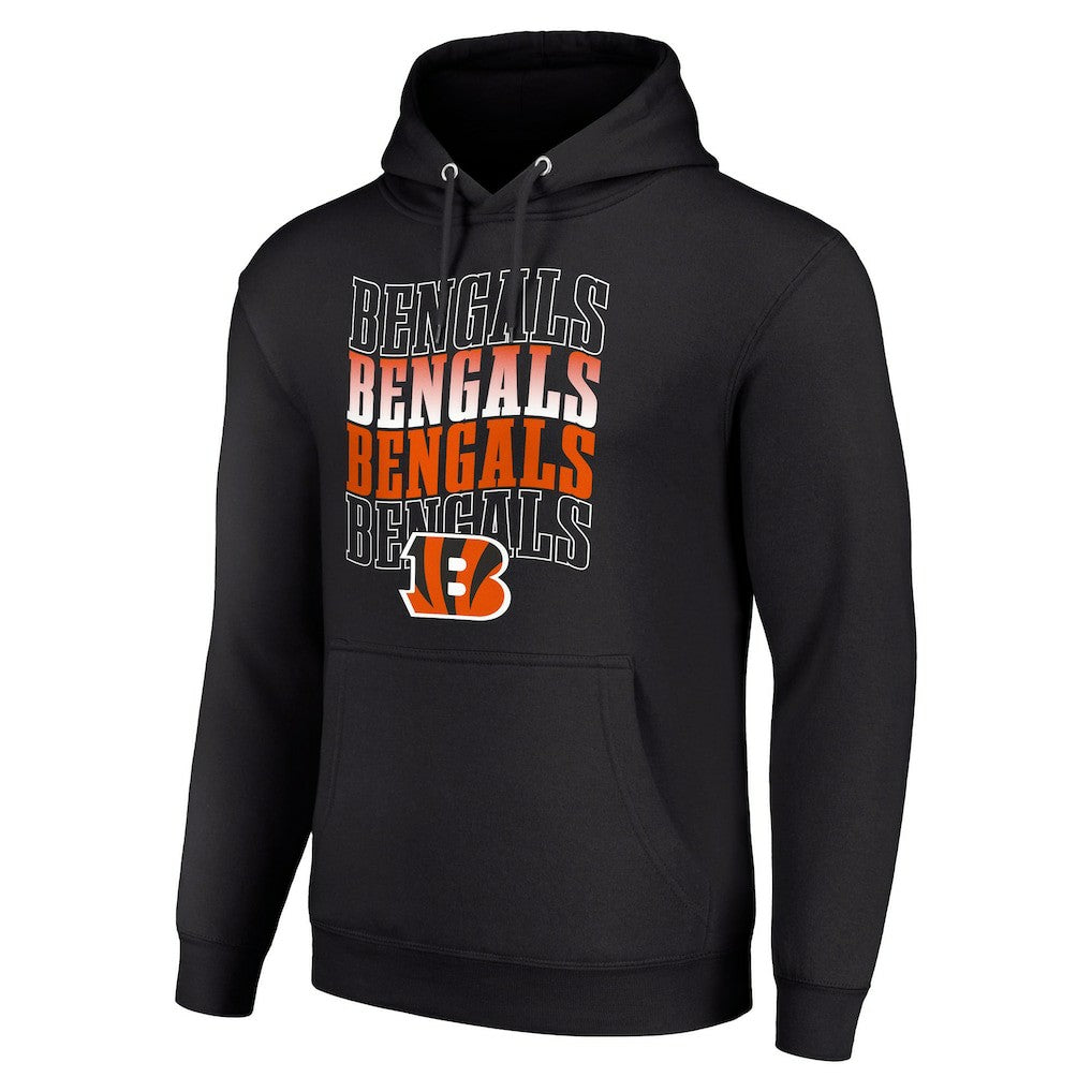 Cincinnati Bengals Starter Four Team Name Logo Fleece Pullover Hoodie | NFL US