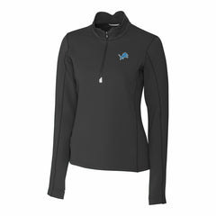 Detroit Lions Cutter & Buck Women's Traverse Stretch Quarter-Zip Pullover Top | NFL Discount
