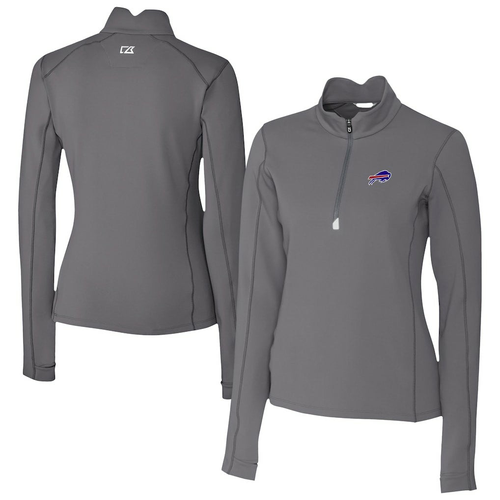 Buffalo Bills Cutter & Buck Women's Traverse Stretch Quarter-Zip Pullover Top | NFL On sale