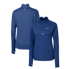 Buffalo Bills Cutter & Buck Women's Traverse Stretch Quarter-Zip Pullover Top | NFL Discount