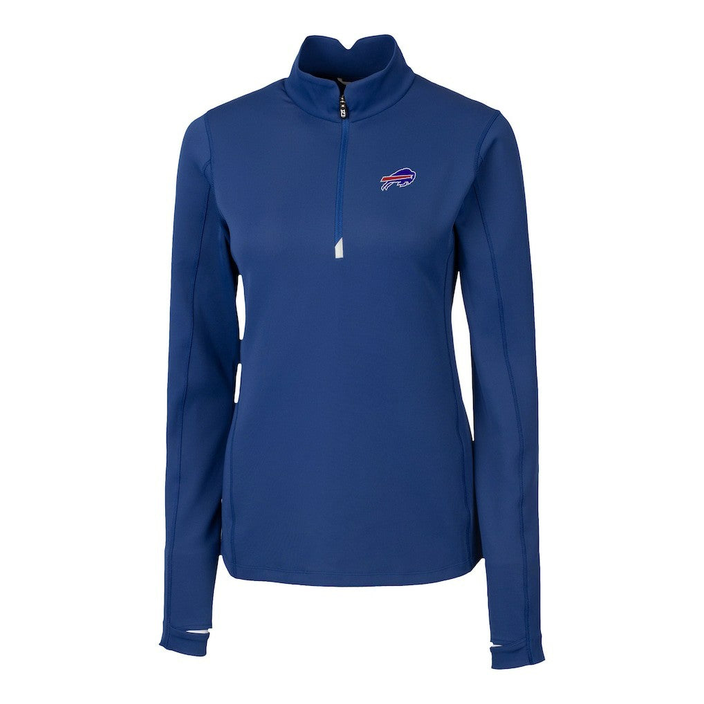 Buffalo Bills Cutter & Buck Women's Traverse Stretch Quarter-Zip Pullover Top | NFL Discount