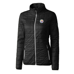 Pittsburgh Steelers Cutter & Buck Women's Rainier PrimaLoft Eco Insulated Full-Zip Puffer Jacket | NFL Online