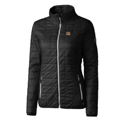 Cincinnati Bengals Cutter & Buck Women's Rainier PrimaLoft Eco Insulated Full-Zip Puffer Jacket | NFL New