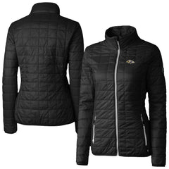 Baltimore Ravens Cutter & Buck Women's Rainier PrimaLoft Eco Insulated Full-Zip Puffer Jacket | NFL Hot