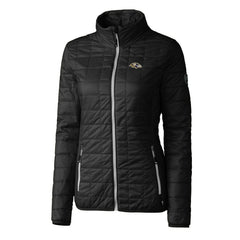 Baltimore Ravens Cutter & Buck Women's Rainier PrimaLoft Eco Insulated Full-Zip Puffer Jacket | NFL Hot
