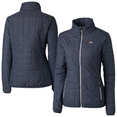 Denver Broncos Cutter & Buck Women's Rainier PrimaLoft Eco Insulated Full-Zip Puffer Jacket | NFL Hot