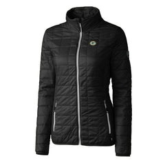 Green Bay Packers Cutter & Buck Women's Rainier PrimaLoft Eco Insulated Full-Zip Puffer Jacket | NFL Hot