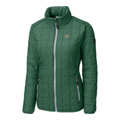 Green Bay Packers Cutter & Buck Women's Rainier PrimaLoft Eco Insulated Full-Zip Puffer Jacket | NFL On sale