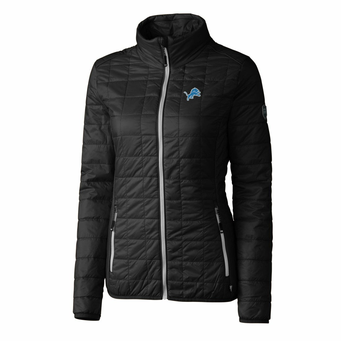 Detroit Lions Cutter & Buck Women's Rainier PrimaLoft Eco Insulated Full-Zip Puffer Jacket | NFL Online