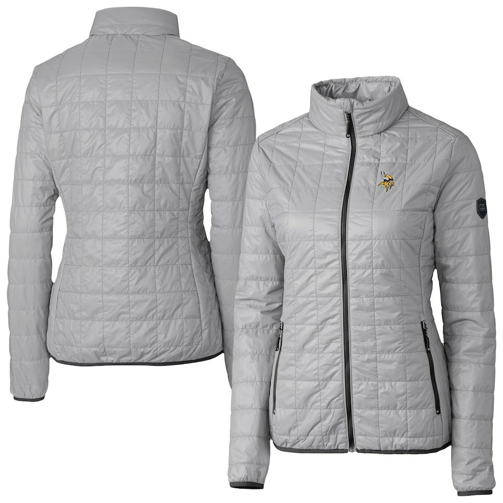 Minnesota Vikings Cutter & Buck Women's Rainier PrimaLoft Eco Insulated Full-Zip Puffer Jacket | NFL Online