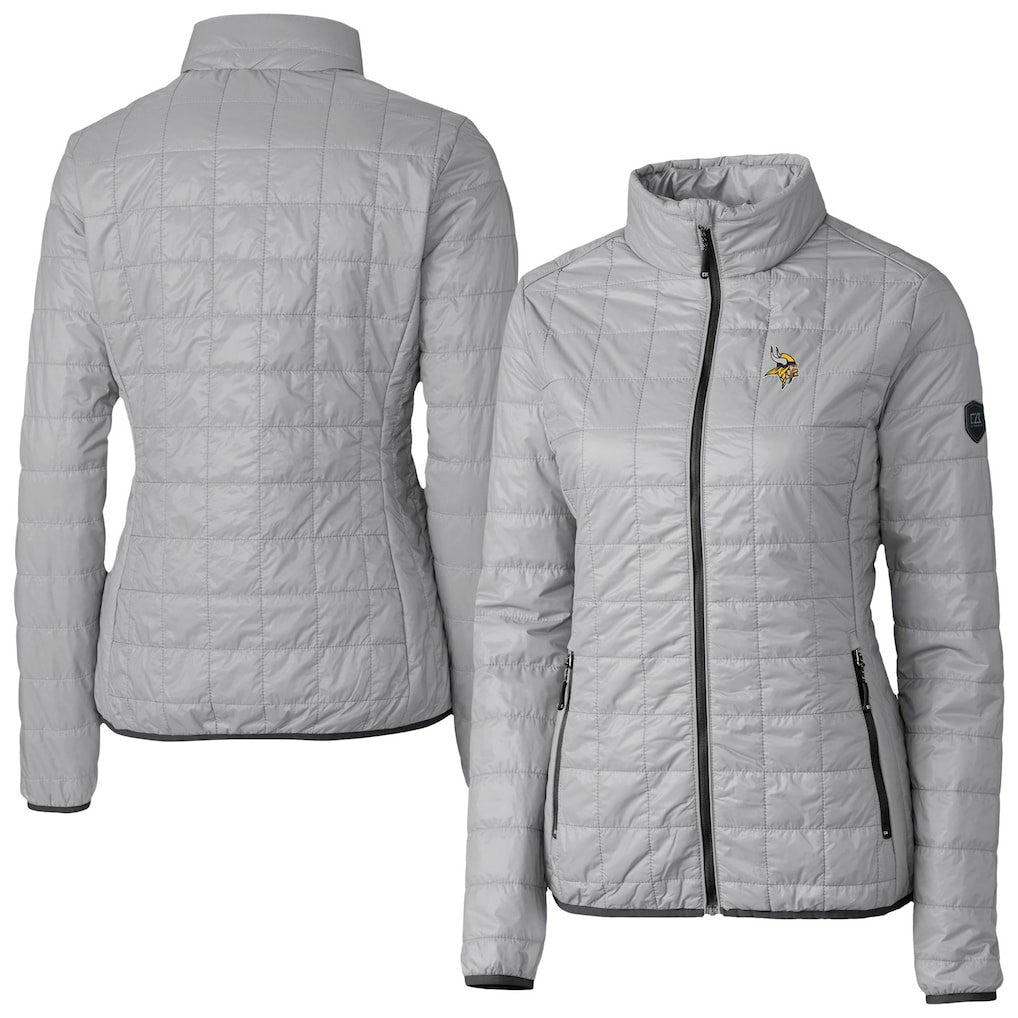 Minnesota Vikings Cutter & Buck Women's Rainier PrimaLoft Eco Insulated Full-Zip Puffer Jacket | NFL Online