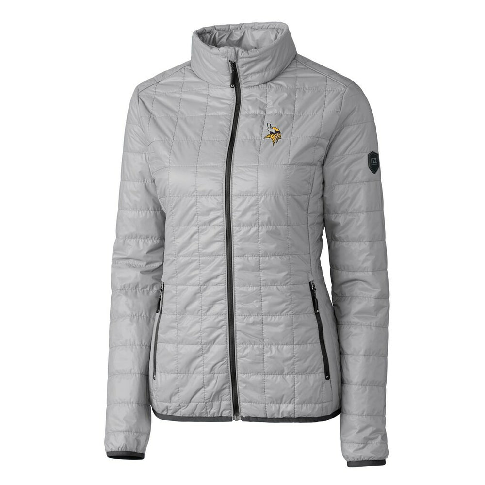 Minnesota Vikings Cutter & Buck Women's Rainier PrimaLoft Eco Insulated Full-Zip Puffer Jacket | NFL Online