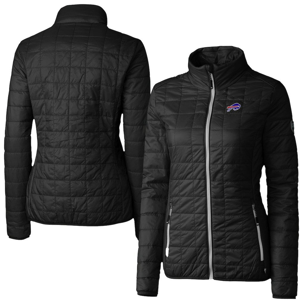 Buffalo Bills Cutter & Buck Women's Rainier PrimaLoft Eco Insulated Full-Zip Puffer Jacket | NFL Outlet