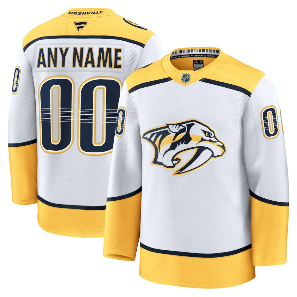 Nashville Predators Fanatics Away Premium Custom Jersey -  NHL Jerseys