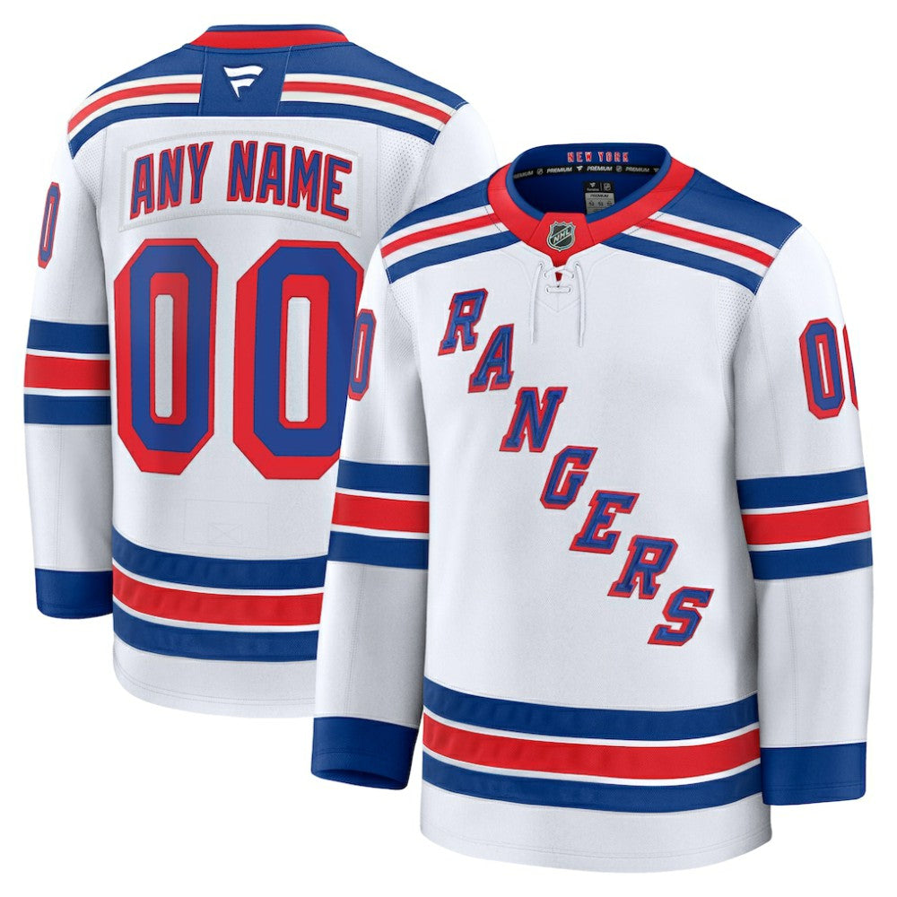 New York Rangers Fanatics Away Premium Custom Jersey -  NHL Jerseys
