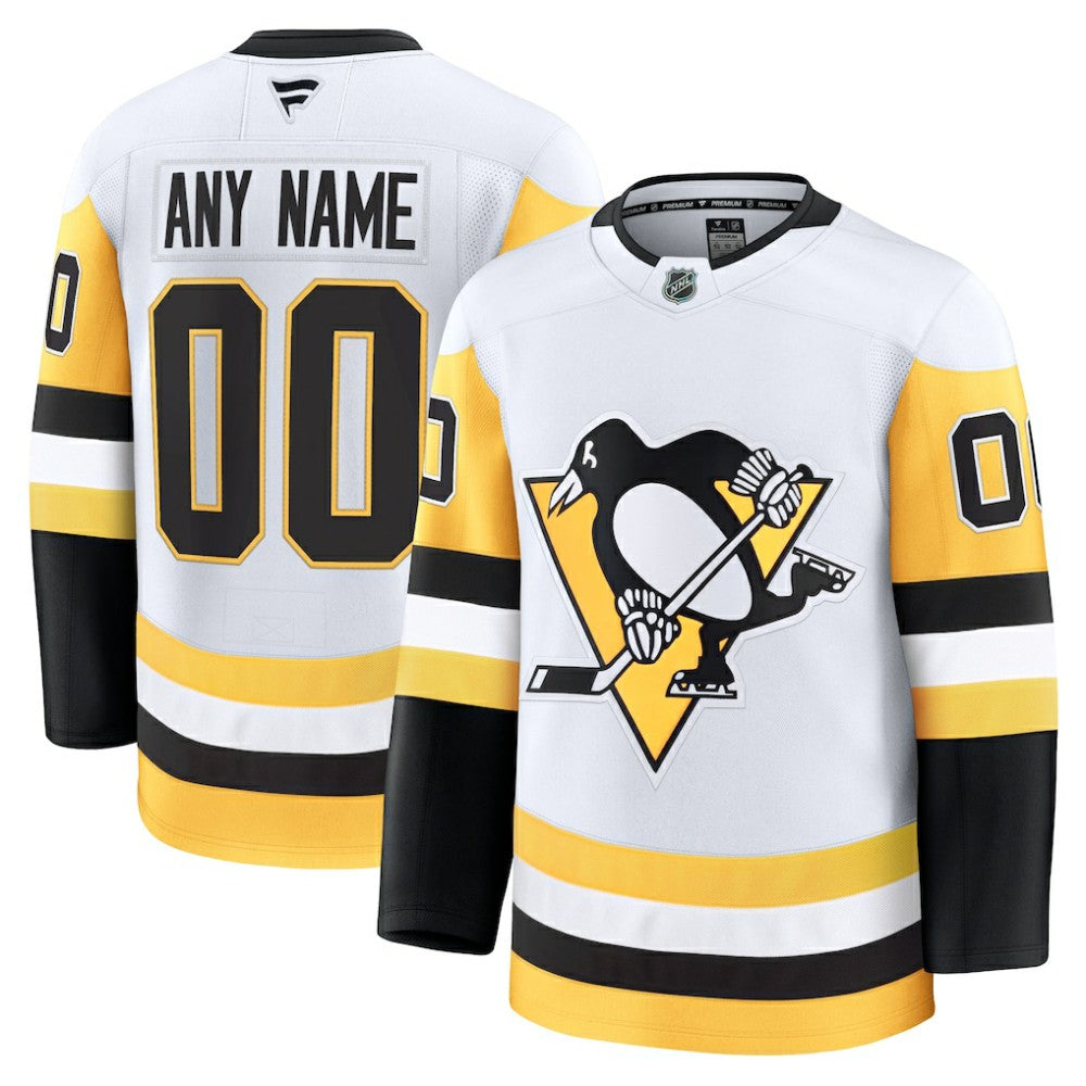 Pittsburgh Penguins Fanatics Away Premium Custom Jersey -  NHL Jerseys