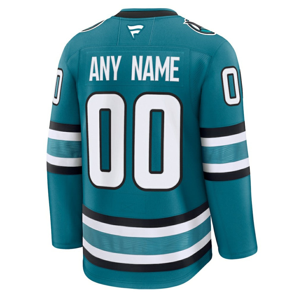 San Jose Sharks Fanatics Home Premium Custom Jersey -  NHL Jerseys