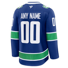 Vancouver Canucks Fanatics Home Premium Custom Jersey -  NHL Jerseys
