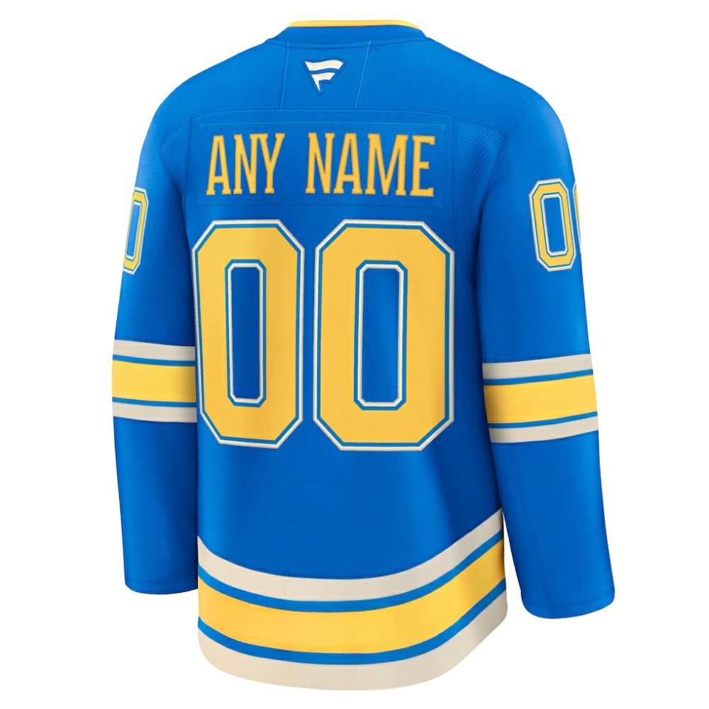 St. Louis Blues Fanatics Alternate Premium Custom Jersey -  NHL Jerseys