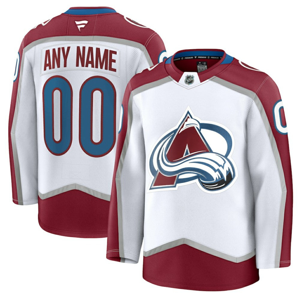 Colorado Avalanche Fanatics Away Premium Custom Jersey -  NHL Jerseys