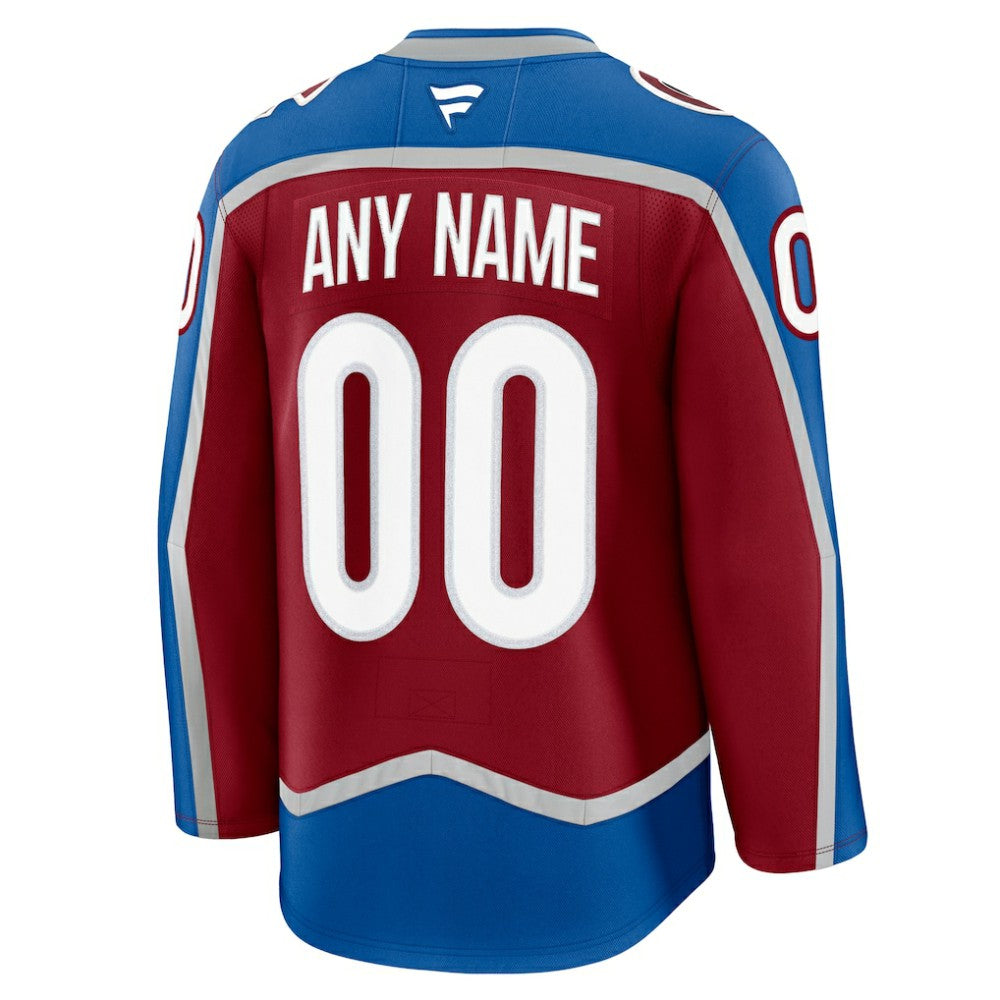 Colorado Avalanche Fanatics Home Premium Custom Jersey -  NHL Jerseys