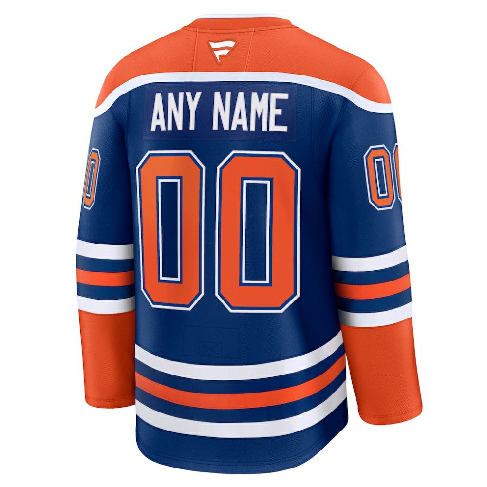 Edmonton Oilers Fanatics Home Premium Custom Jersey -  NHL Jerseys
