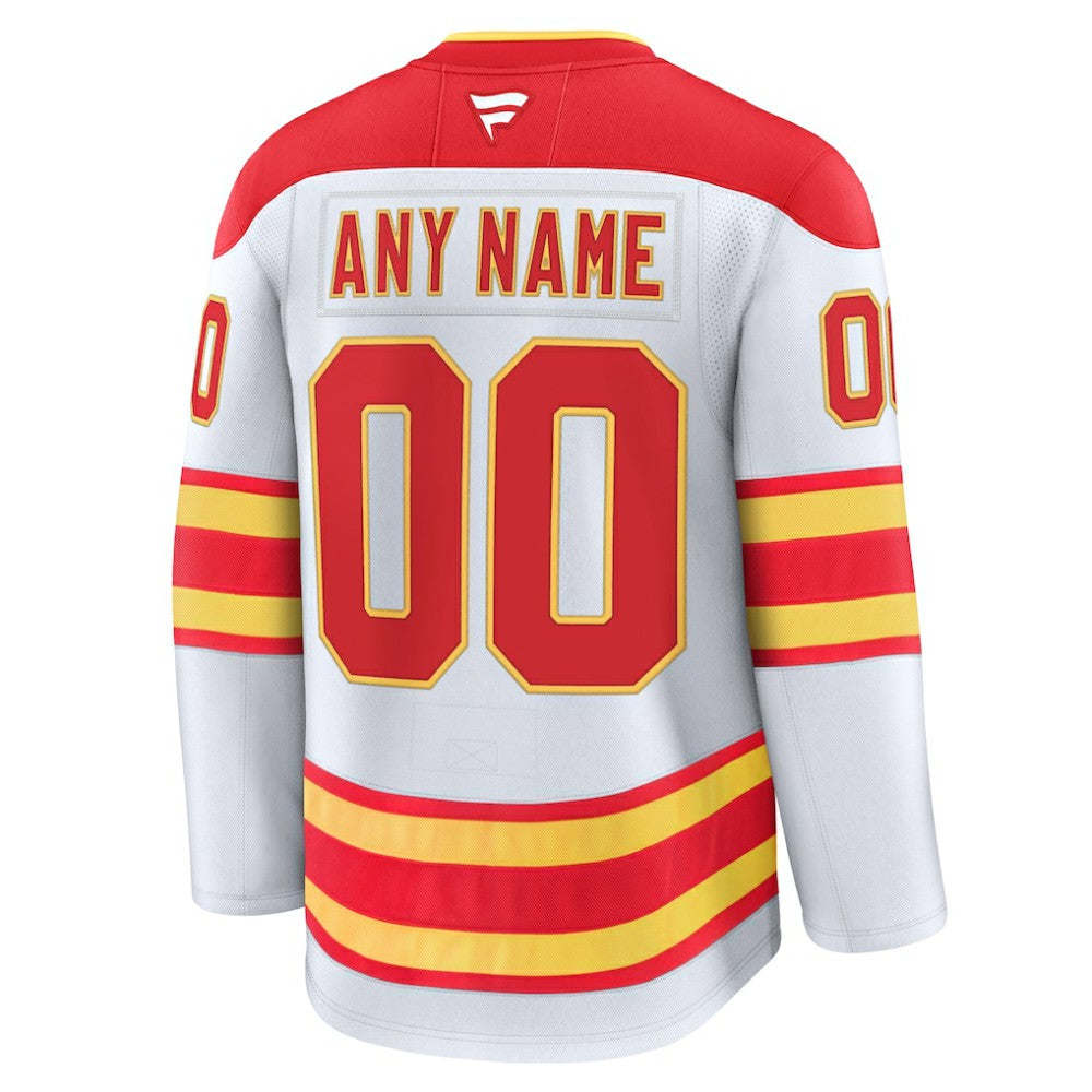 Calgary Flames Fanatics Away Premium Custom Jersey -  NHL Jerseys