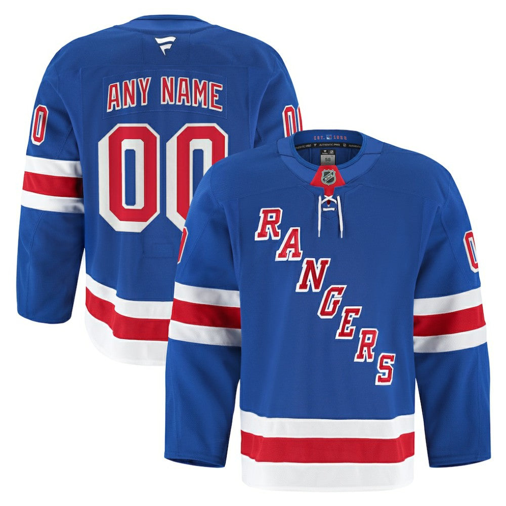 New York Rangers Fanatics Home Authentic Pro Custom Jersey -  NHL Jerseys