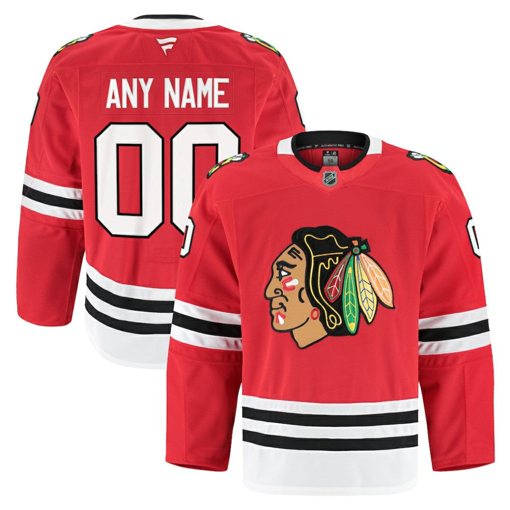 Chicago Blackhawks Fanatics Home Authentic Pro Custom Jersey -  NHL Jerseys