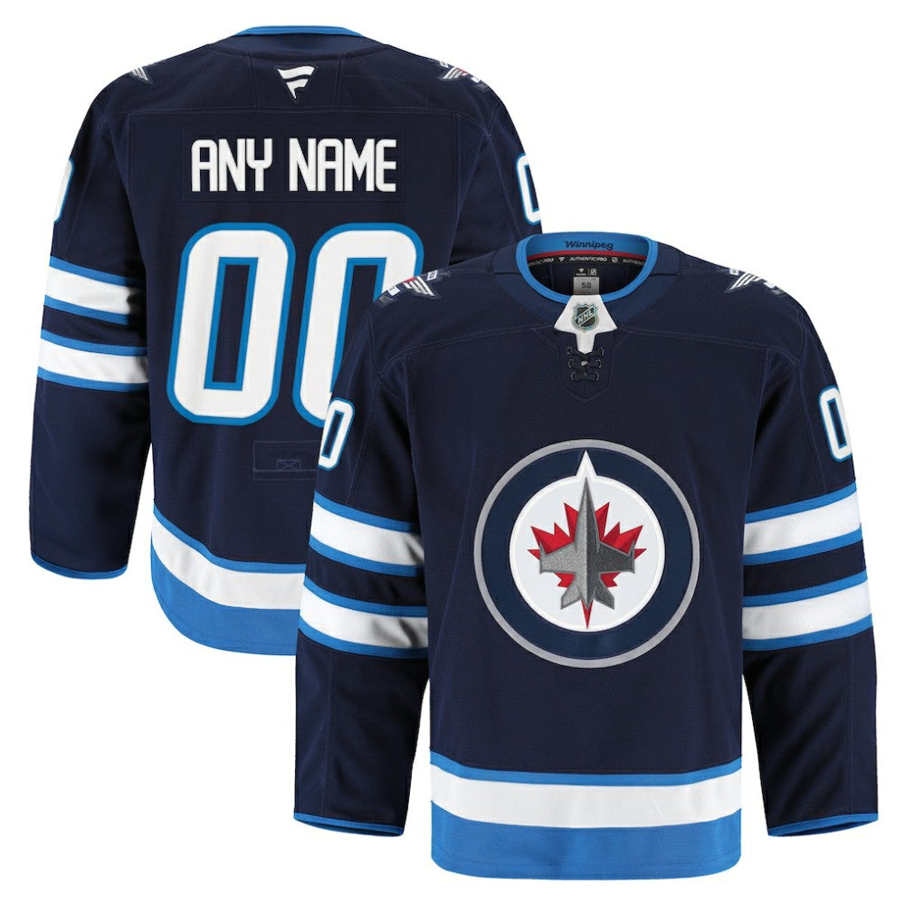 Winnipeg Jets Fanatics Home Authentic Pro Custom Jersey -  NHL Jerseys