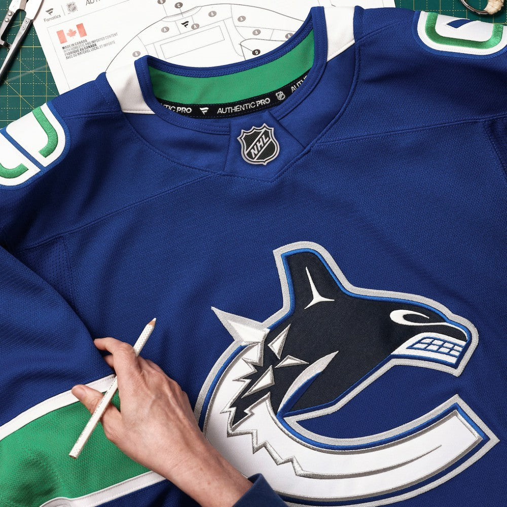 Vancouver Canucks Fanatics Home Authentic Pro Custom Jersey -  NHL Jerseys