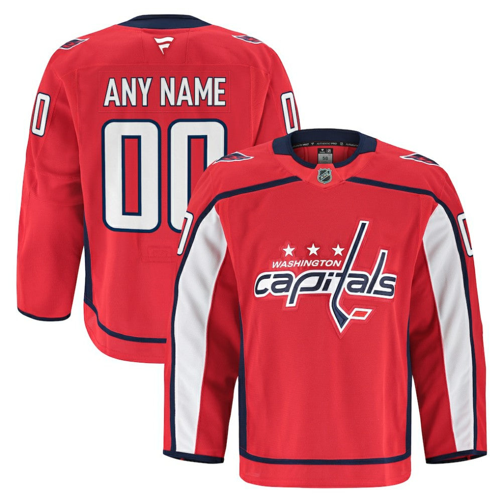 Washington Capitals Fanatics Home Authentic Pro Custom Jersey -  NHL Jerseys