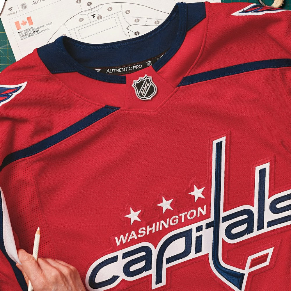 Washington Capitals Fanatics Home Authentic Pro Custom Jersey -  NHL Jerseys