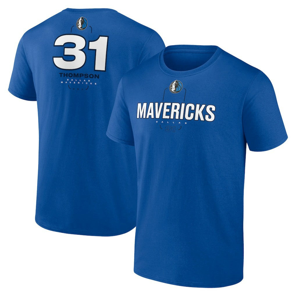 Klay Thompson Dallas Mavericks Behind The Back Name & Number T-Shirt - Blue for sale | NBA
