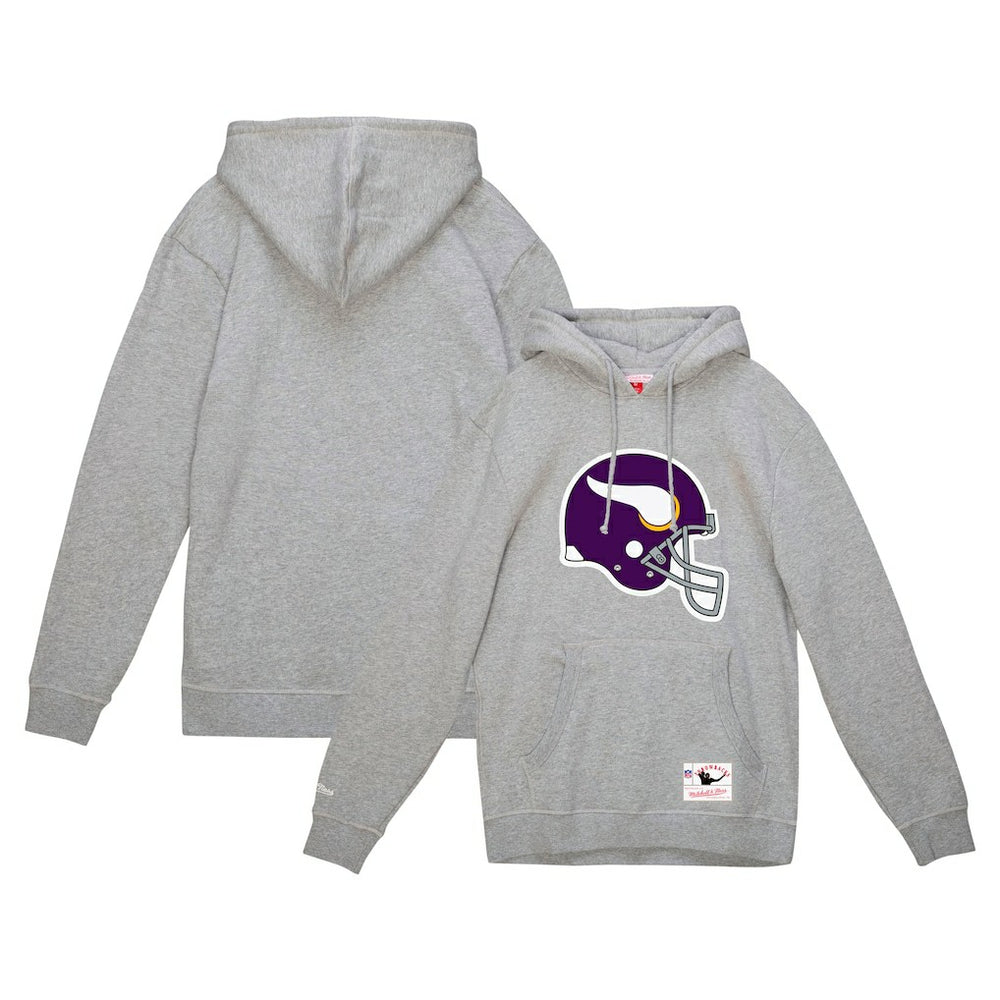 Minnesota Vikings Helmet Logo Vintage Pullover Hoodie | NFL Outlet