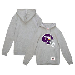 Minnesota Vikings Helmet Logo Vintage Pullover Hoodie | NFL Outlet