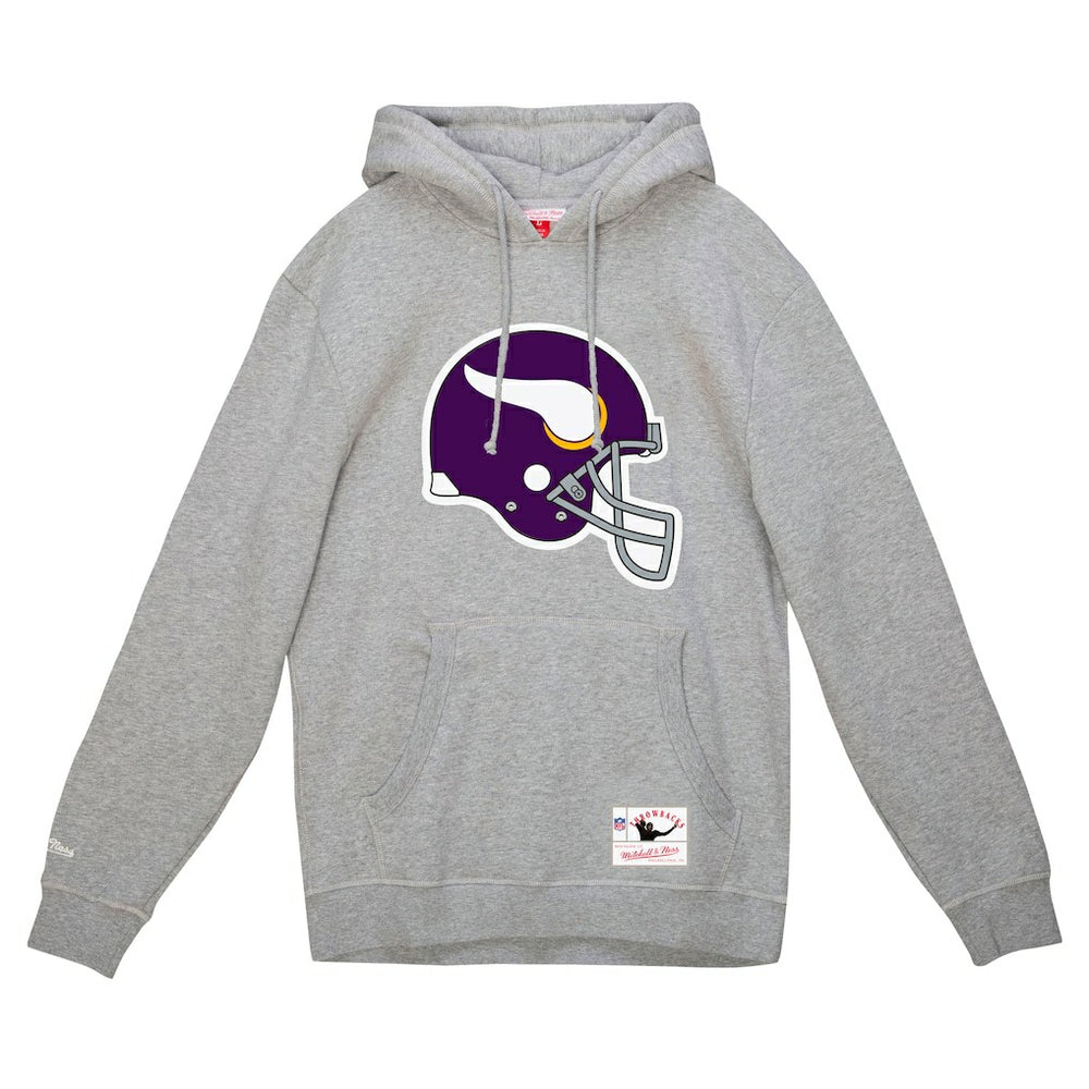 Minnesota Vikings Helmet Logo Vintage Pullover Hoodie | NFL Outlet