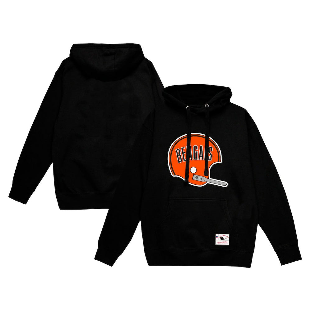 Cincinnati Bengals Helmet Logo Vintage Pullover Hoodie | NFL US