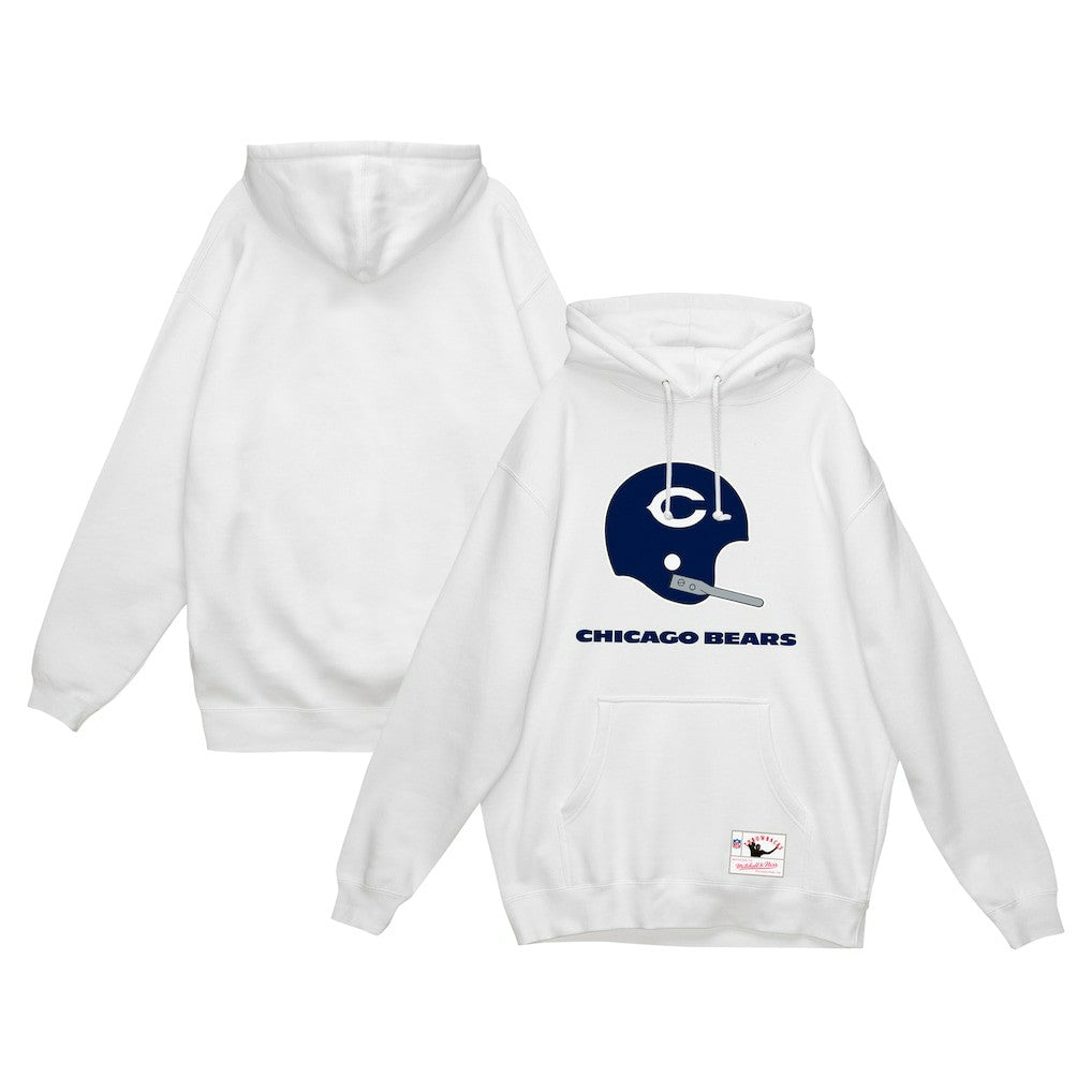 Chicago Bears Helmet Logo Vintage Pullover Hoodie | NFL New