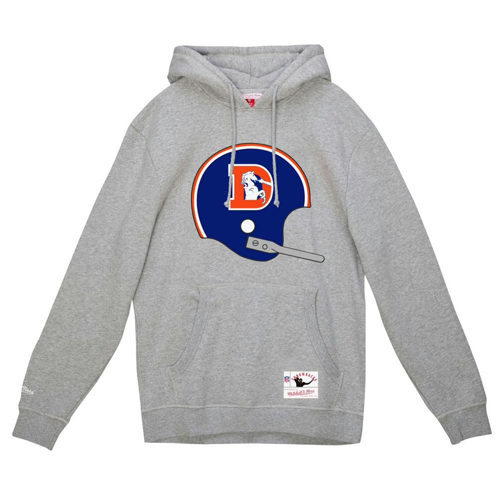 Denver Broncos Helmet Logo Vintage Pullover Hoodie | NFL US