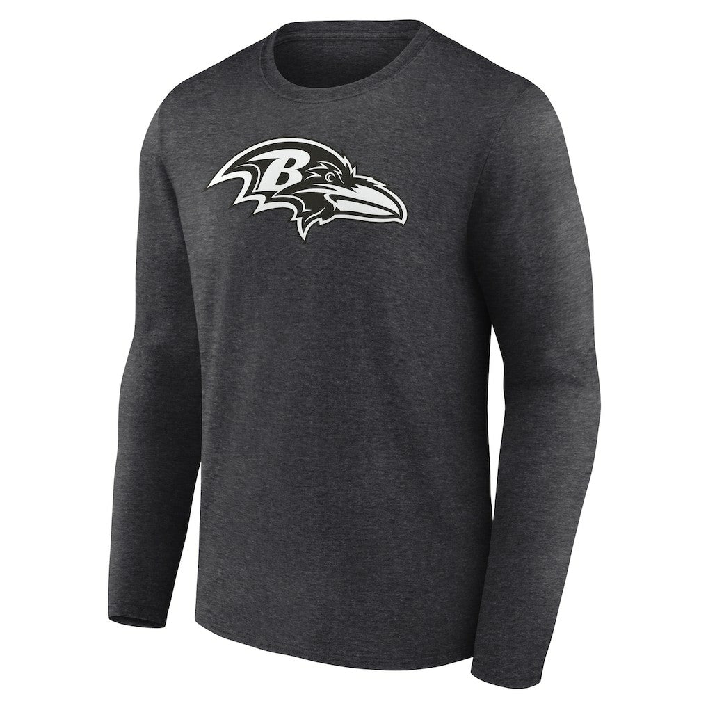 Baltimore Ravens Personalized Name & Number Monochrome Long Sleeve T-Shirt | NFL New