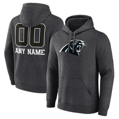 Carolina Panthers Personalized Name & Number Monochrome Pullover Hoodie | NFL US