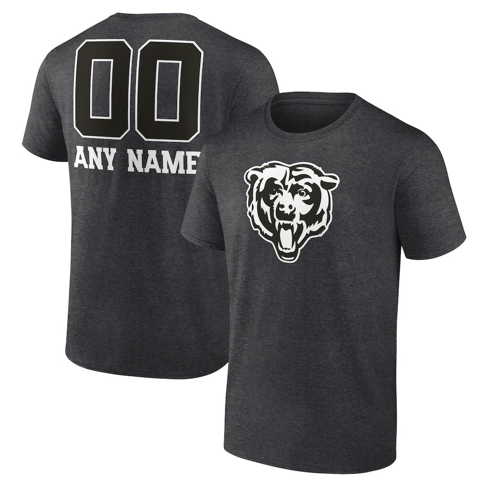 Chicago Bears Personalized Name & Number Monochrome T-Shirt | NFL US
