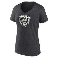 Chicago Bears Women's Personalized Name & Number Monochrome V-Neck Long Sleeve T-Shirt | NFL Hot