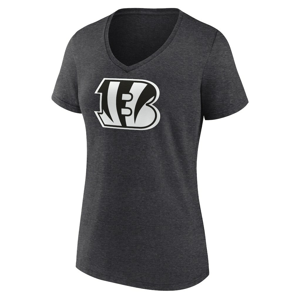 Cincinnati Bengals Women's Personalized Name & Number Monochrome V-Neck Long Sleeve T-Shirt | NFL On sale