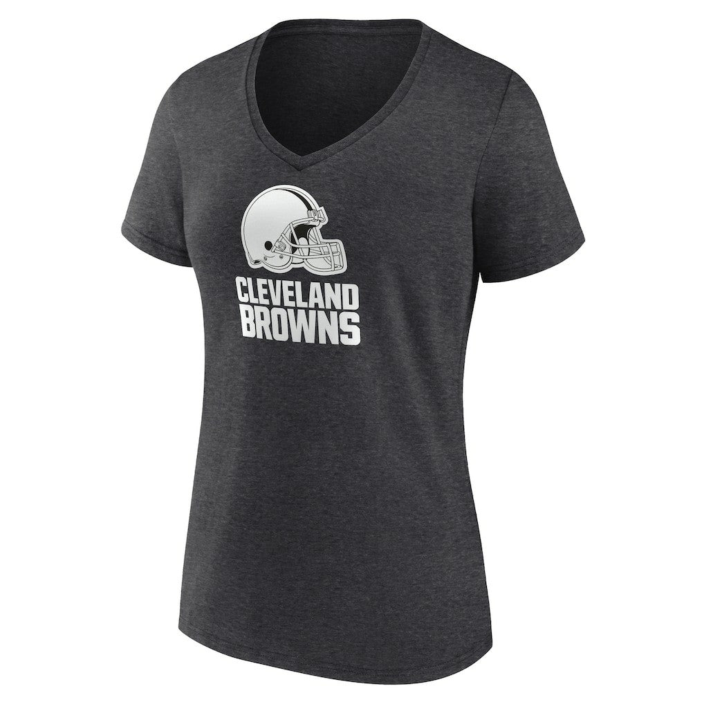 Cleveland Browns Women's Personalized Name & Number Monochrome V-Neck Long Sleeve T-Shirt | NFL Near me