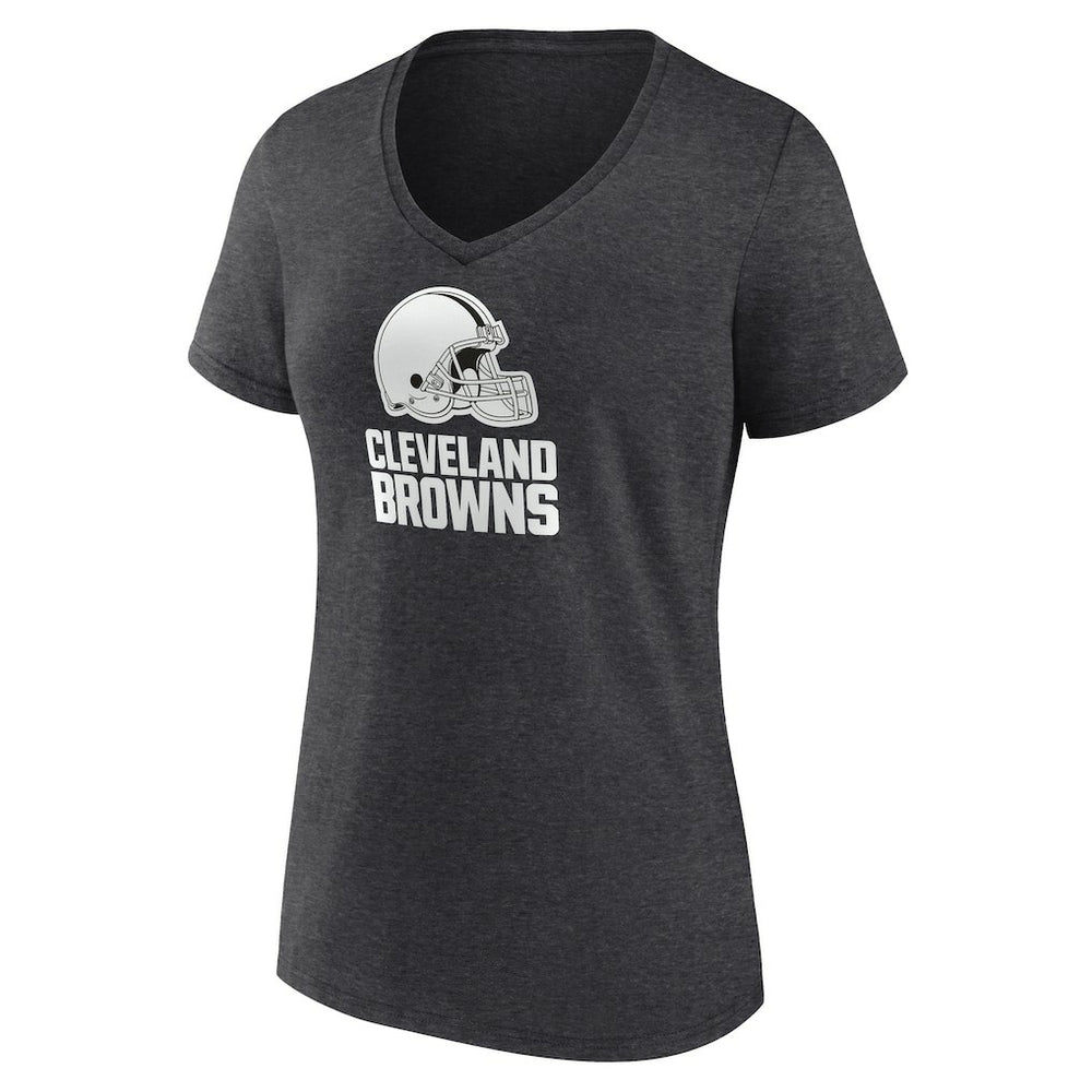 Cleveland Browns Women's Personalized Name & Number Monochrome V-Neck Long Sleeve T-Shirt | NFL Near me