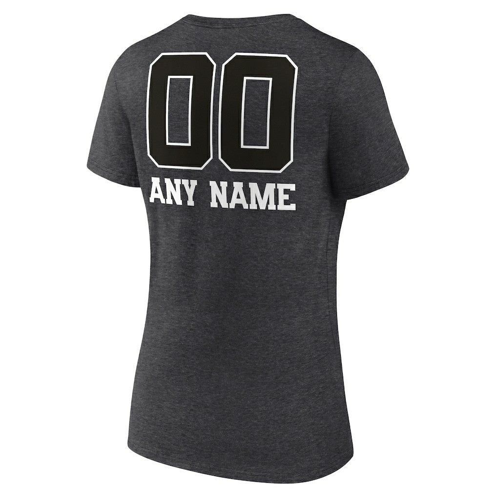 Cleveland Browns Women's Personalized Name & Number Monochrome V-Neck Long Sleeve T-Shirt | NFL Near me