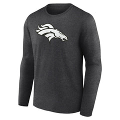 Denver Broncos Personalized Name & Number Monochrome Long Sleeve T-Shirt | NFL Discount