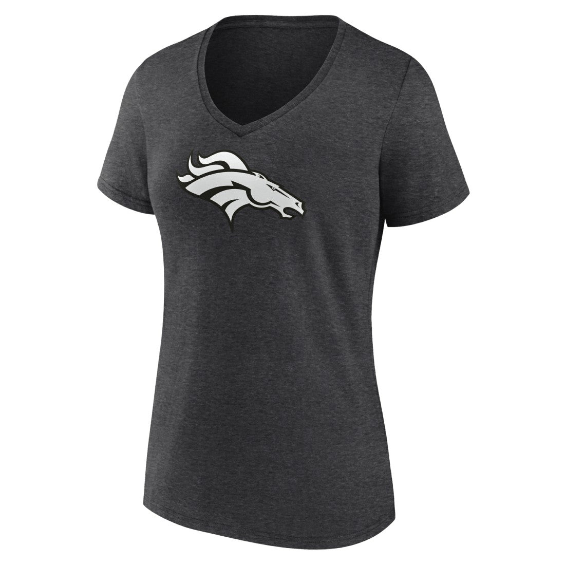 Denver Broncos Women's Personalized Name & Number Monochrome V-Neck Long Sleeve T-Shirt | NFL Hot